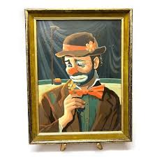 Vintage 1969 Paint-By-Number Emmett Kelly Hobo Clown ...