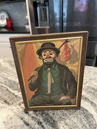 Vintage Pair Paint by Number Hobo Clown Emmett Kelly Framed ...