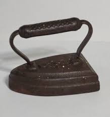 Vintage Heavy Cast Iron #8 Clothes Iron Door Stop Old American almost 8 pounds | eBay