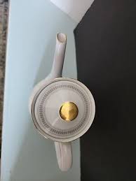 Vintage MITTERTEICH Bavaria 6 Cup White Grey Gold Coffee/Tea Pot | eBay