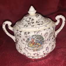 Vintage Adam Antique by STEUBENVILLE Sugar Bowl w Lid ...