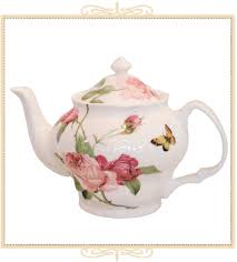 Kensington Pink Rose Teapot | Queen Mary Tea