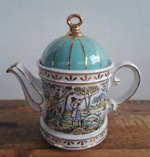 VTG Sadler Teapot "Sporting Scenes of the 18th Century ...