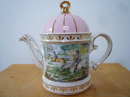 Vintage Sadler Teapot Sporting Scenes of the 18th Century ...