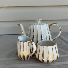 Sadler Tea Set Teapot, Creamer, Sugar Bowl Set Vintage - Etsy