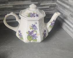 Sadler Floral Teapot, Made in England, Flower Teapot - Etsy