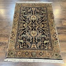 Heriz Rug 3.6 x 5, Handmade Vintage Wool Carpet, Couristan ...
