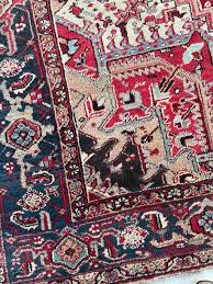 UNUSUAL Antique Rich Heriz Full Pile | Pastel Greens ...