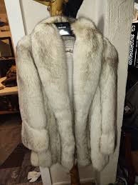 Full Length Beautiful Silver Fox Coat Thick Plush Pellets ...