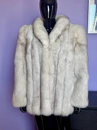 Saga Silver Fox Fur Coat Jacket - Etsy