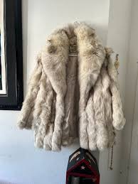 vintage saga blue fox fur coat