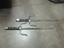 Used 13" Ocatagon Sai Martial Art Training Weapons Pair ...