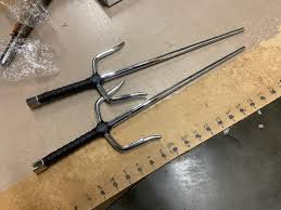 Ninja Sai Black Silver 2 Sets of Two! Martial Arts Training ...