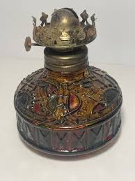 sail boat brand oil lamp carnival glass | eBay