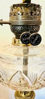 Antique Mid 18th Century Oil Lamp With Marble Base and ...