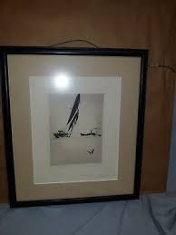 Phillip Kappel Nautical Sailboat Etching Important Maritime ...