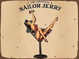 NGFD The Original Sailor Jerry Pin Ups Metal Advertising ...