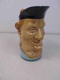 Toby Jug From Sarreguemines Majolica Blue Interior Antique ...