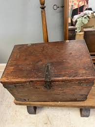 Antique French Cash register, Dresser mirror, wooden box | EstateSales.org