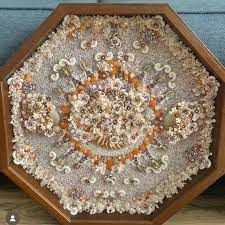 18”x 18” Sailors Valentine “sunset Dreams “ by Artist ...