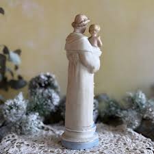 St Antoine bisque religious statue | Quintessentially Fr