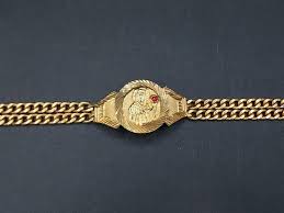 Sold at Auction: 14K Yellow Gold With Ruby Saint Barbara ...