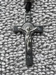 Beautiful Vintage Religious Rosary Metal Cross Rhinestone Saints Multicolor | eBay