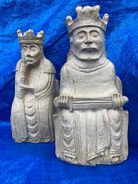 Very RARE, Vintage 6- & 6.5-inch Isle of Lewis Chess Piece ...