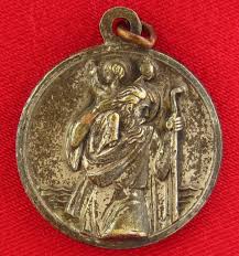 Vintag POPE JOHN XXIII Medal SAINT CHRISTOPHER Religious ...