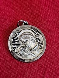 St Anthony Medal Italy Nickel Silver Vintage Never Used 5/8 ...