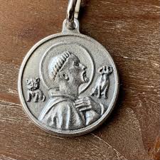 St Francis Pet Tag: Patron Saint Medal, Catholic Animal ...