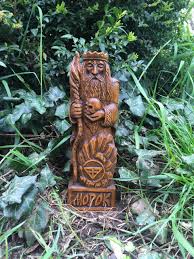 Morok Statue Slavic God Wooden Carved Figure Wood ...