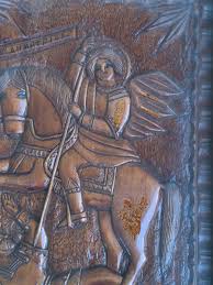 Antique Orthodox Saint Demetrius Wood Carved Icon 1920s | eBay