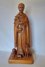 Vintage Hand Carved Santos, St. Francis of Assisi With Dog ...