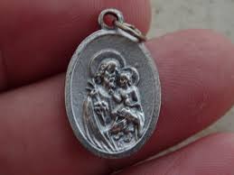 Religious Catholic Silver Plated Medal Pendant Charm ...