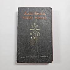 St Joseph Sunday Missal Large Type Rev Hugo Hoever 1960 ...