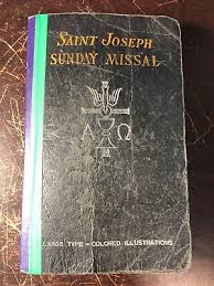 VINTAGE Sunday Missal / St. Joseph Confraternity LARGE ...