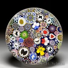 Mike Hunter 2023 close packed millefiori, silhouettes, heart ...