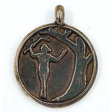 Picatrix Mercury Talisman with Grand Planetary Seal of Mercury in Silver - Pentagram