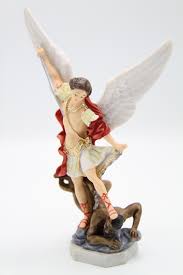 8" Saint St Michael Archangel Catholic Statue Sculpture Vittoria Made in Italy | eBay