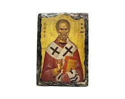 18e eeuw Antieke devotionele plaquette Sint-Nicolaas, heilige icoon, religieuze borstplaat - Etsy Nederland