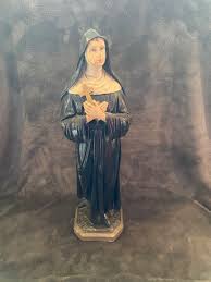 Buy Vintage Saint Rita Chalkware 21" Statue Online in India ...