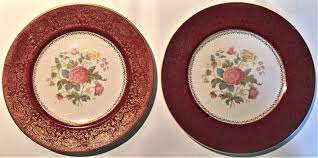 Set of 2 Lovely Vintage Century Dinner Plates by Salem 23k ...