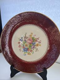 Imperial Salem China Floral Spray 11" Service Plate 23 K ...