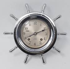 Vintage Chelsea Nickel Plated Ships Clock Pilot Model 8 Day ...