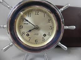 Sold at Auction: CHELSEA SHIP CLOCK & BAROMETER ON STAND