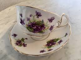 Antique Woodlands Genuine Bone China, Tea Cup and Saucer Set, Made in England. Flowered and Gold Trim. - Etsy Israel