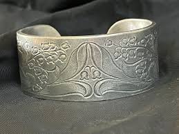 Pewter Flower of The Month Bracelet May Flower of the Month ...