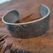 Vintage Salisbury Pewter Lily Cuff Bracelet: May Birthday ...
