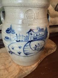 Rowe Pottery Salt Glazed Stoneware Table Lamp 1987 Crock ...